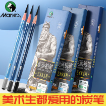 Mali Brand Charcoal Pen Painting Charcoal Drawing Pencil Professional Painting Room Special Sketch Art Examination School Examination Beauty Exam Writing Raw Speed Writing 16B Carbon Pen Special Soft Middle Hard Fine Arts Students Special C7310 Artist Class