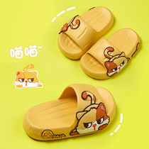 Childrens Slippers Summer Girls indoor silence anti-slippers cartoon home bath cute baby slippers