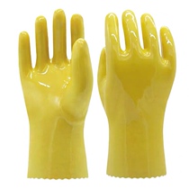 East Asia 028 Cotton wool impregnated anti-oleic acid and alkali wear-resistant electroplating industrial impregnated labor protection protective gloves rubber