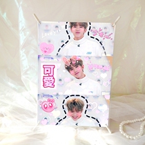 Cai Xu Kun Kunkun A4 photo desktop exhibition shelf Baobao Perimeter Custom Dingding to make the same sum