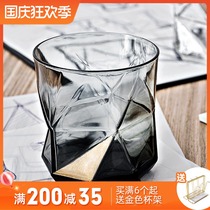 Italian imported glass ins home creative juice drink cup heat-resistant drinking water glass whisky glass