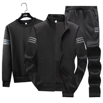Spring casual sportswear suit mens sweatshirt zipped jacket jacket autumn-three sets of mens clothing