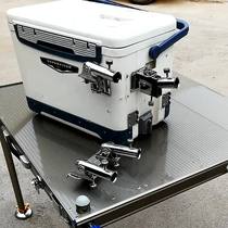 Stainless steel Fort holder insert type fishing box fishing table fishing table accessories universal bracket left hand right hand universal double head front