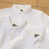 (Lapel three stitches five thread) 230g mens and womens cotton lapel seamless cylinder short sleeve t-shirt