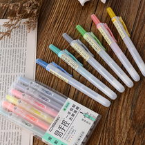 Point Stone 805S fluorescent color pen student with exchangeable stand-in color pressing fluorescent pen retro light color series note pen