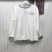 Love beauty mommy maternity wear autumn long sleeve T-shirt wear fashion top size loose versatile tide base shirt