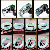 A variety of optional A goods Myanmar natural jadeite ring Jade ring ladies wrench mens ring jade pendant delivery certificate