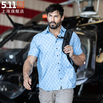 US 5 11 Summer Outdoor Pattern Short Sleeve Shirt 511 Tactical Breathable Casual Short Sleeve Shirt 71376