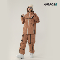 Airpose's new ski suit women's single board double board equipment full set of professional ski clothes