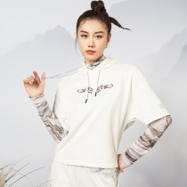 361 sports necropolis for women 2022 Summer new Lianhood headsets jacket 50% sleeves casual knitted sweatshirt woman