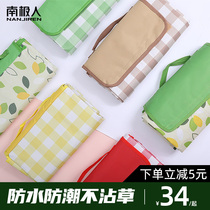 Picnic mat spring outing moisture mat Picnic cloth outdoor picnic mat portable waterproof thickened pastoral Japanese ins