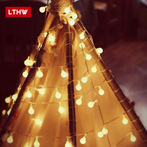 LTHW tour outdoor USB string atmosphere light self driving camping supplies camp color flashing light solar charging