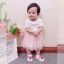 Girl dress Spring Summer 2019 new foreign baby childrens dress little girl puffy gauze princess skirt