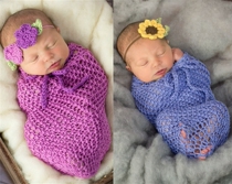 New Neonatal Shadows Photography Clothing Baby Photo Props Full Moon 100 Days Baby Wool Woven Sleeping Bag