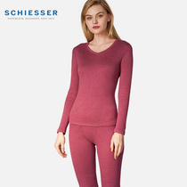 Schiesser Shuya thermal underwear women Autumn Winter plus velvet thick amino 3 5X set autumn trousers