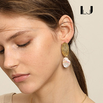 little joys925 silver gilded brushed round pearl earrings niche pearl earrings niche