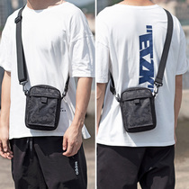 The phone bag should be slanted with a small bag of change and hanging neck miniature male and female single-shoulder backpack shoulder belt bag cigarette pack