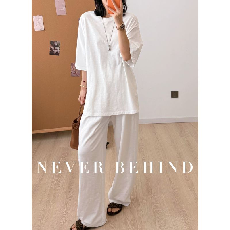 5.13 Versatile Casual Long Island Cotton Printed Large T-Shirt Pants, Can Be Paired as a Set