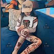 Part of spot Sue autumn winter new parent-child big bull series of underpants lagoon men and women