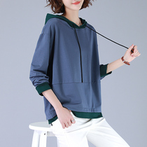 Large size sweater women loose Korean version of the tide ins2021 spring and autumn new base shirt super fire cec long-sleeved pullover