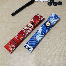 Japanese-style retro pen bag Pen bag single-pack literary small fresh apple apple pencil pen cover protective cover