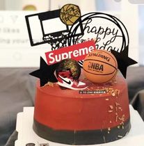 Shaking sound Net red ball shoes cake decoration NBA basketball shoes Model Male God husband birthday cake ornaments