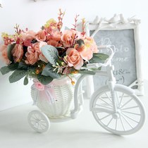 Flower car covers on the piano decorations small ornaments plastic dry bouquets indoor guest coffee table Hall set up fake flowers