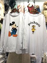 Hot sale cotton hot stamping cartoon hole pattern round neck long sleeve pullover T-shirt female 2020 Spring New Leisure