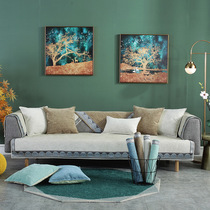  New Chinese four seasons universal solid color Chenille sofa cushion Chinese ancient rhyme classical non-slip sofa cushion