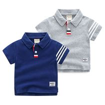 Boys short sleeve T-shirt baby Summer 2020 new childrens lapel polo shirt childrens clothes T-shirt Korean top tide tide
