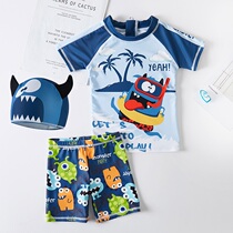 Childrens Swimsuit Beach quick-drying swimming trunks sunscreen clothes small and medium boy baby boy split ins swimsuit New