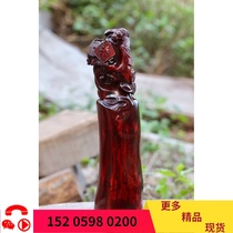 Fu in front of the eyes of India leaflet rosewood Feng Shui column High oil-dense old material High-grade collectibles Business gifts