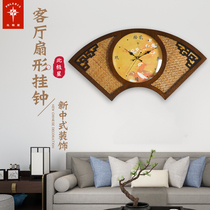 Polaris clock wall clock Living room creative new Chinese clock wall clock Household pendulum clock Atmospheric Chinese style quartz clock