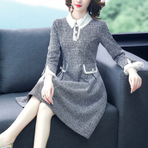 Dress spring and summer large size womens high-end mother French long silk mulberry silk 2021 new spring