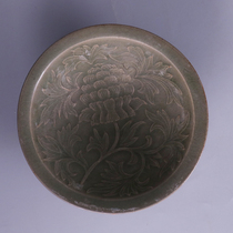 Song Yaozhou kiln carving flower figure double-layer bowl antique porcelain play Dong unearthed to do old collection of old objects Jingdezhen