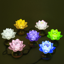 Single Buddhist supplies LED glass seven star lotus lamp for Buddha lamp for Buddha Hall Buddha lamp for Buddha front lamp Long lamp