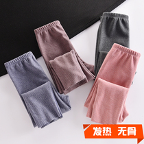 Baby autumn pants self-heating warm pants baby childrens underwear pajama pants open stall autumn and winter thick leggings