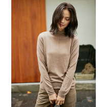 (Off code clearance 129)Early cotton semi-turtleneck cardigan womens winter pullover sweater inside sweater