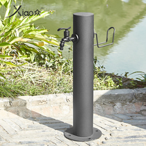 Black stainless steel tap villa garden outdoor round hydrant outdoor hydrant outdoor antifreeze crack watering faucet