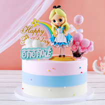 Cake model simulation 2021 New Net red cartoon popular birthday fake cake plastic samples can be customized