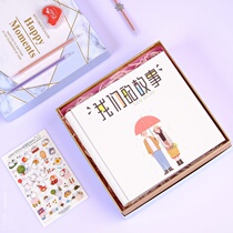 Couple 100 small things clock in love to do a hundred things to send men and women friends diy photo album birthday gift