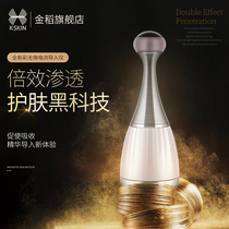 Golden rice magnetic color light introduction instrument facial vibration massager home facial rejuvenation micro current mask beauty instrument