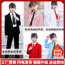 Girls suits childrens performance clothes Western-style piano host catwalk British girls suits dress jacket performance