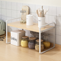 Table Top Shelf Bowl of Dish Seasoning Pan Shelf Kitchen Stratix Shelf cabinet Cupboard Barrier compartment Inside Storage Shelf