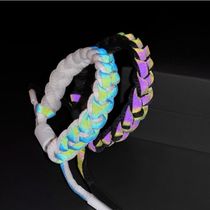 Same bracelet Net red holographic reflective couple color bracelet male and female students braided hand rope