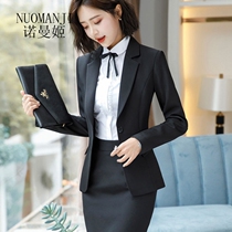  Norman Jis new high-end sense of professional suit womens solid color fashion slim interview formal wear simple overalls suit