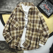 Boys shirt 2022 Spring and Autumn New Child Square Shirt Children Han - Yang Spring Cover Boy Tide