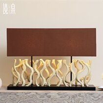 Landscape Springs Log Table Lamp Southeast Asian Prototype room Living room Large number lamp Thai style clubhouse Beauty House Decorative Table Light