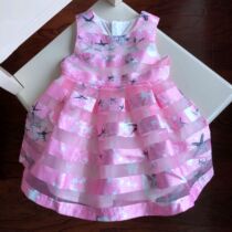 GCQ73131 starfish printed organza girl dress cotton lining-4 18