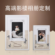 12 inch 18 inch paint album Wedding album production high-end photo studio Wedding photo custom album album Flower evening